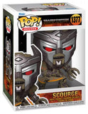 Scourge #1377 Transformers Rise of the Beasts Funko Pop! in display box