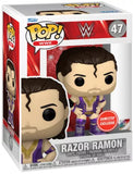 Razor Ramon #47 WWE Funko Pop! Purple Metallic GameStop Exclusive in box