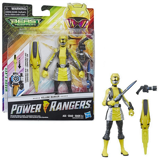 Beast Morphers Yellow Ranger - Power Rangers 6-Inch Action Figure