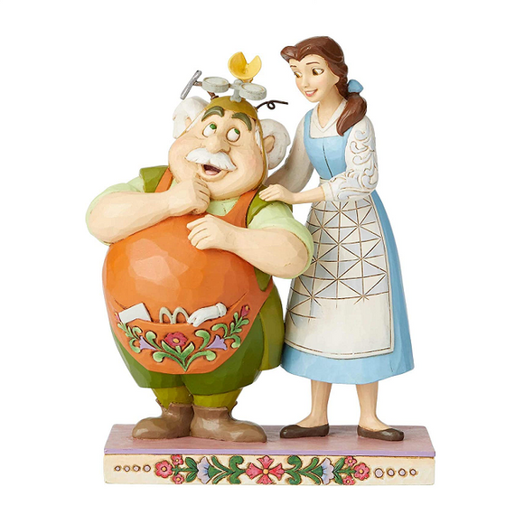 Beauty and the Beast Belle and Maurice Devoted Daughter - Disney Traditions Statue by Jim Shore