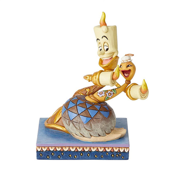 Beauty and the Beast Lumiere and Feather Duster Romance by Candlelight - Disney Traditions