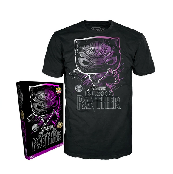 Black Panther Boxed Funko Pop! Tee [Size-L]