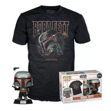 Boba Fett #462 - Star Wars Mandalorian Funko Pop! & Tee [Size-L]