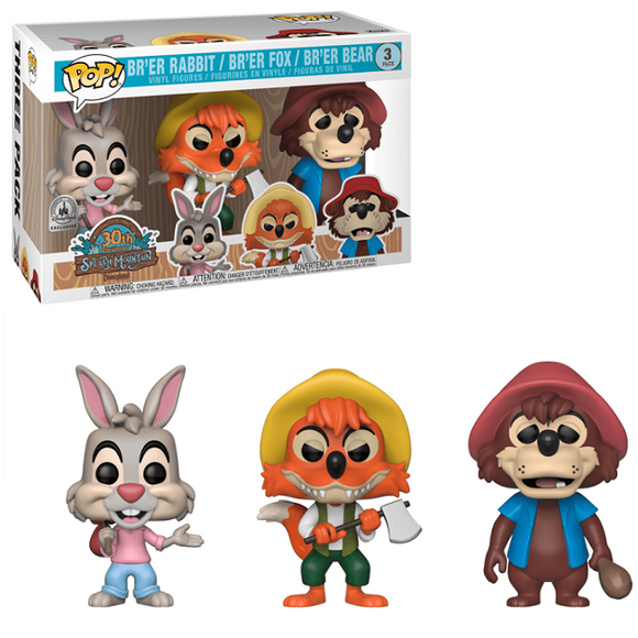 Br'er Rabbit Fox and Bear - Disney Splash Mountain Funko Pop! Exclusive