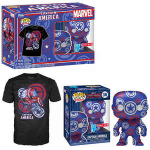 Captain America - Marvel Patriotic Age Funko Pop! & Tee [Target Exclusive Size-L]