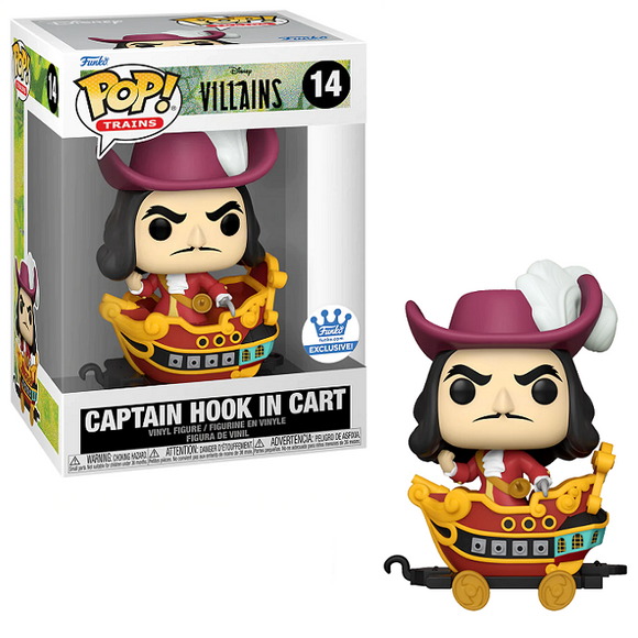 Captain Hook in Cart #14 - Disney Villains Funko Pop! Trains Exclusive
