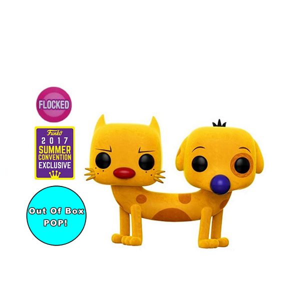 Catdog #221- Catdog Funko Pop! Animation Flocked Exclusive Out Of Box