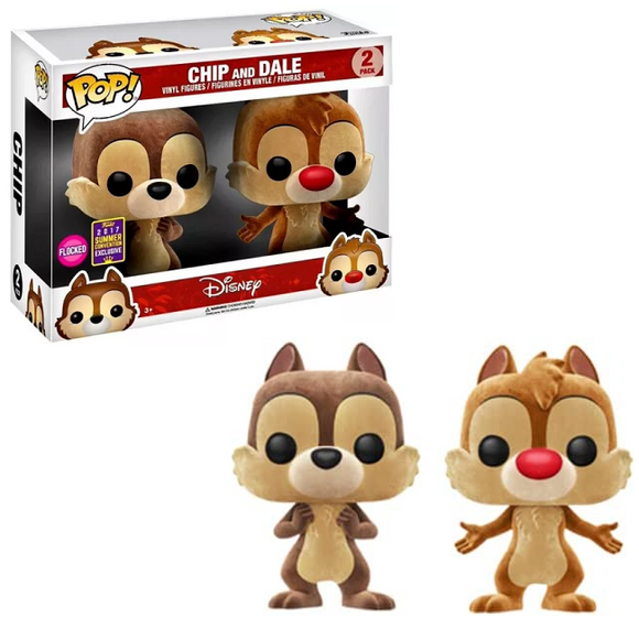 Chip And Dale Disney Funko Pop! Flocked Exclusive