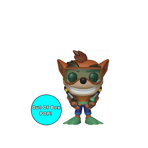 Crash Bandicoot With Scuba Gear #421 - Crash Bandicoot Funko Pop! Games Out Of Box