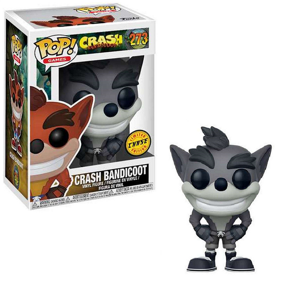 Figurine Pop Crash Bandicoot #273 pas cher : Crash Bandicoot - Noir et Blanc [Chase Figurine Pop Crash Bandicoot #273 pas cher : Crash Bandicoot - Noir et Blanc [Chase
