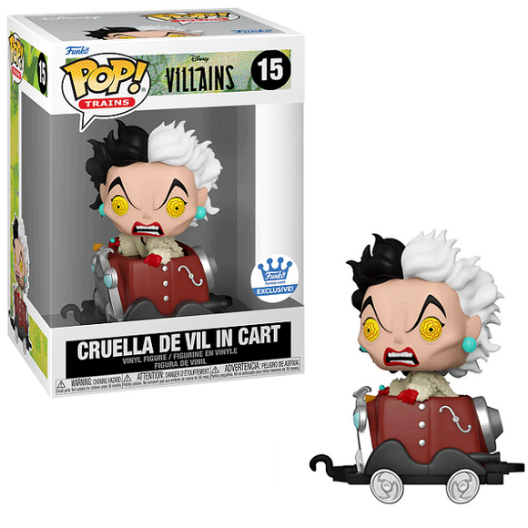 Cruella De Vil in Cart #15 - Disney Villains Funko Pop! Trains Exclusive