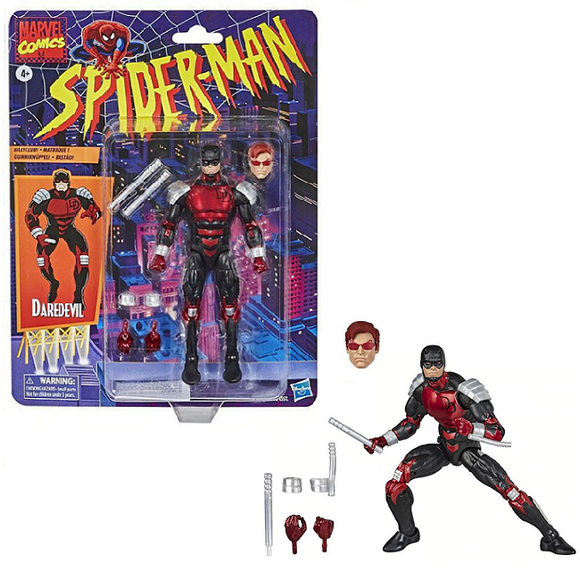 Daredevil Spider-Man Retro Marvel Legends 6-Inch Action Figure