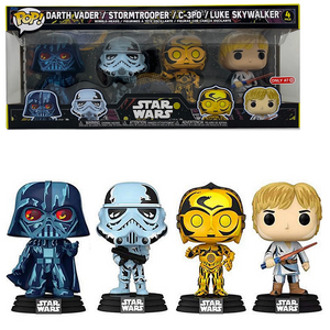 Darth Vader Stormtrooper C-3PO Luke Skywalker - Star Wars Funko Pop! Exclusive