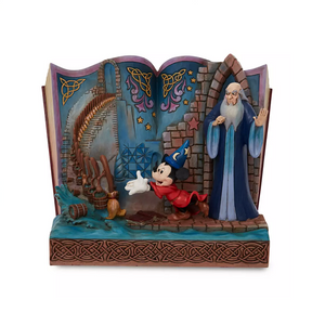 Disney Traditions Fantasia Sorcerer Mickey Storybook by Jim Shore Statue