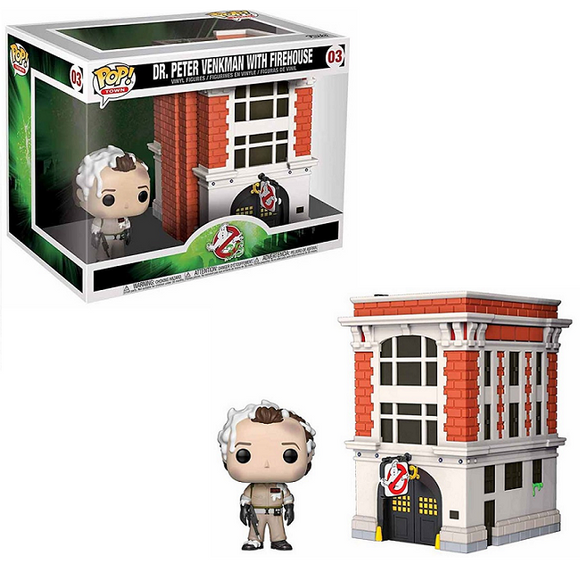 Dr Peter Venkman with Firehouse #03 - Ghostbusters Funko Pop! Town