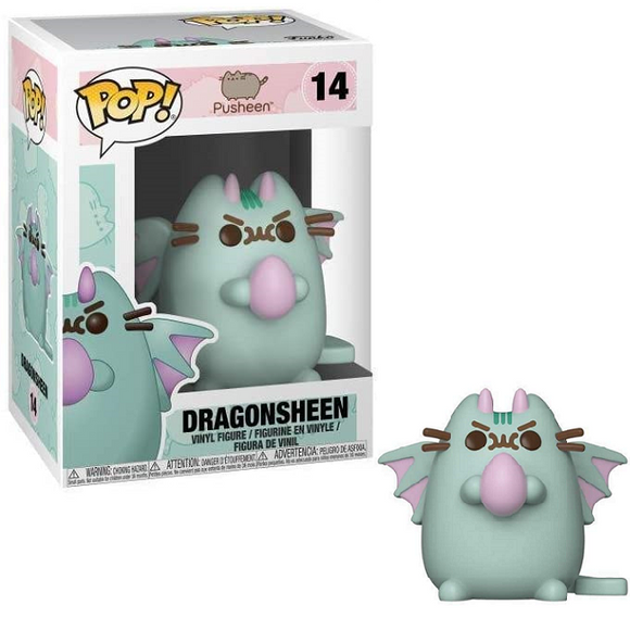 Dragonsheen #14 - Pusheen Funko Pop! [Green with Gem]