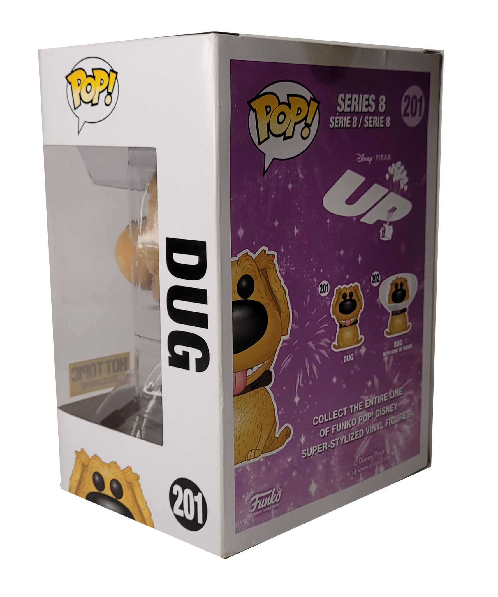 Funko Pop! Disney 201 Pixar Up Flocked Dug Hot Topic Exclusive Vinyl Figure  - We-R-Toys