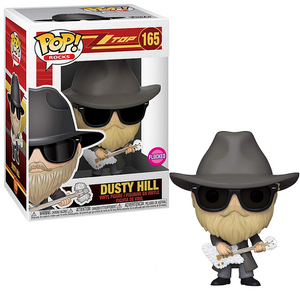 Dusty Hill #165 - ZZ Top Funko Pop! Rocks [Flocked]