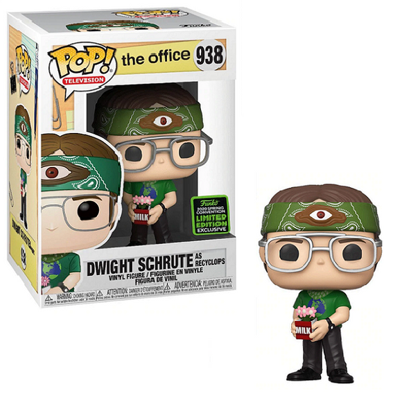 Dwight Schrute As Recyclops #938 - The Office Funko Pop! TV [2020 ECCC Spring Convention Exclusive]
