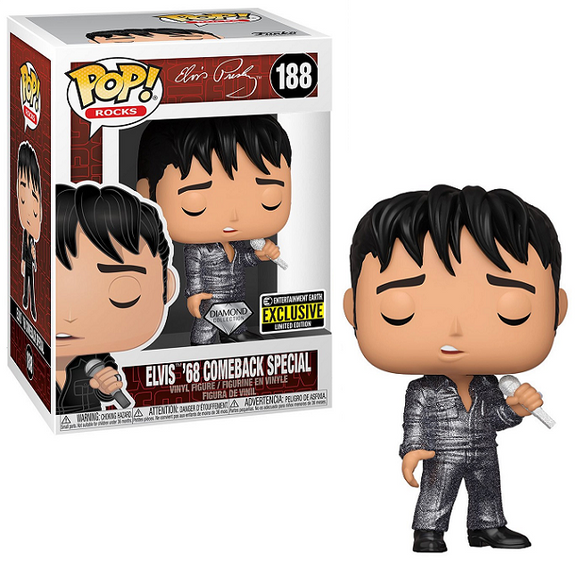 Elvis 68 Comeback Special #188 - Elvis Presley Funko Pop! Rocks [Diamond EE Exclusive]