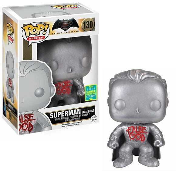 Superman [False God] #130 - Batman v Superman Funko Pop! Heroes  [2016 Summer Convention Exclusive]