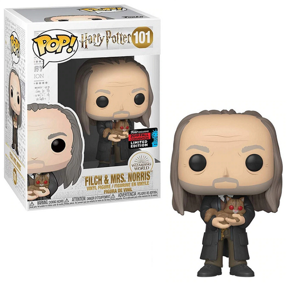 Filch & Mrs Norris #101 - Harry Potter Funko Pop! [2019 Fall Convention Exclusive]