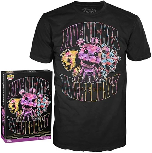 Five Nights at Freddys Boxed Funko Pop! Tee [Summer Tie Dye] [Size-2XL]
