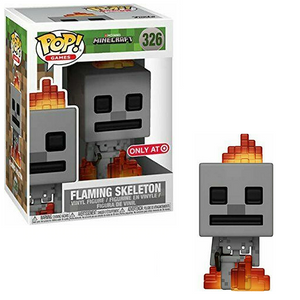 Flaming Skeleton #236 - Minecraft Funko Pop! Games [Target Exclusive]