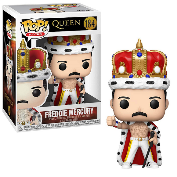 Freddie Mercury #184 - Queen Funko Pop! Rocks [King]