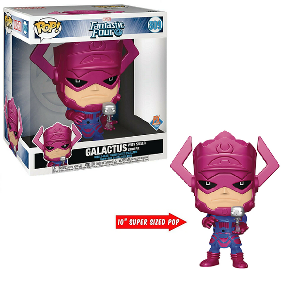 Galactus With Silver Surfer #809 - Fantastic Four Funko Pop! [10-Inch Metallic PX Exclusive]