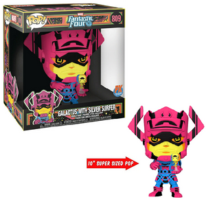 Galactus with Silver Surfer #809 - Fantastic Four Funko Pop! [10-Inch Black Light Px Exclusive]