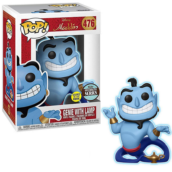 Genie With Lamp #476 - Aladdin Funko Pop! [GITD Specialty Series]
