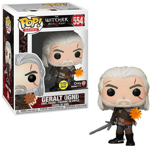 Geralt #554 - The Witcher III Pop! Games [IGNI] [GITD GameStop Exclusive]