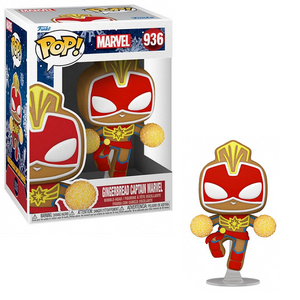 Gingerbread Captain Marvel #936 - Marvel Funko Pop! [Holiday]