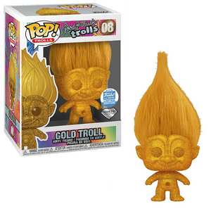 Gold Troll #08 - Good Luck Trolls Funko Pop! Trolls [Diamond Funko Limited Edition]
