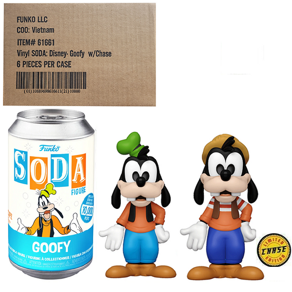 Goofy – Disney Funko Soda [Factory Sealed Case (6) w/Chase]