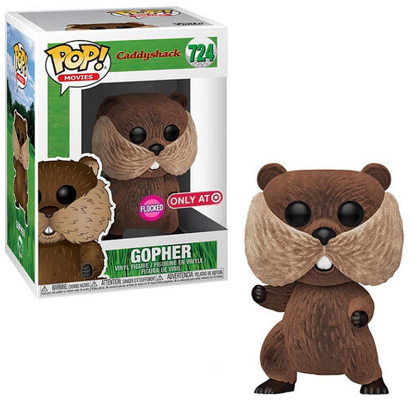 Gopher #724 - Caddyshack Funko Pop! Movies [Flocked Target Exclusive]