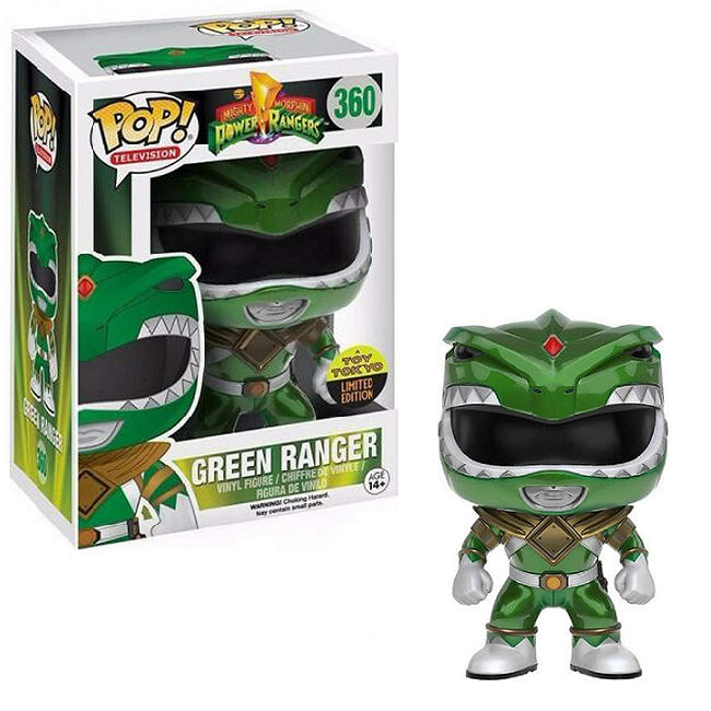 Green Ranger #360 - Power Rangers Funko Pop! TV [Metallic Toy Tokyo Ex ...