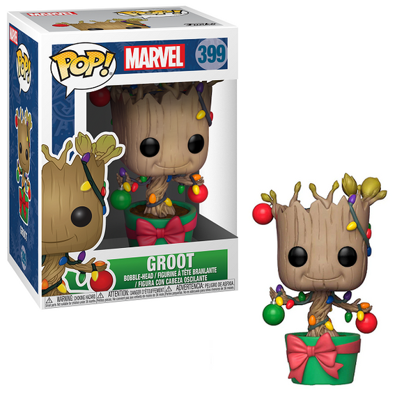 Groot #399 - Marvel Funko Pop! [Holiday With Lights & Ornaments]