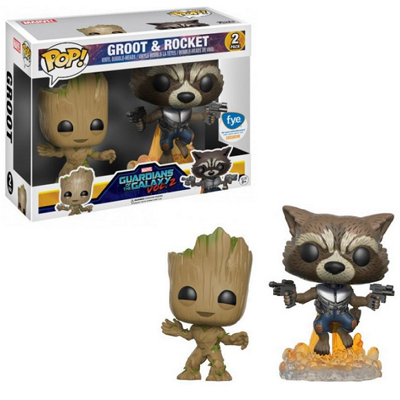 Groot & Rocket - Guardians Of The Galexy 2 Funko Pop! [FYE Exclusive]