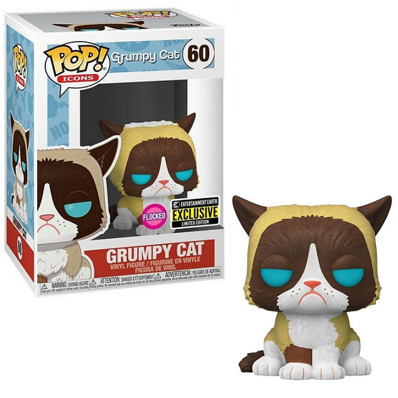 Grumpy Cat #60 - Grumpy Cat Funko Pop! Icons [Flocked EE Exclusive]