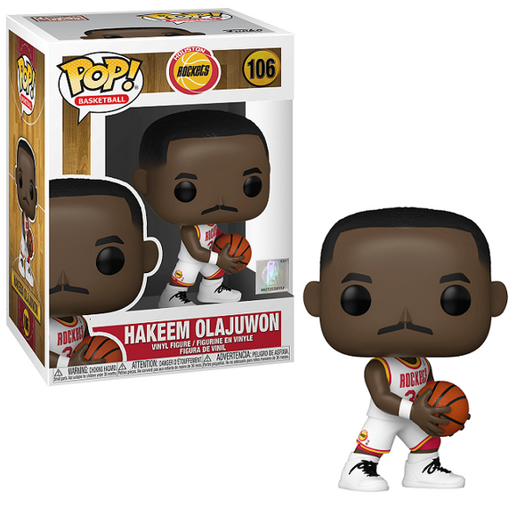 Hakeem Olajuwon #106 – Huston Rockets Funko Pop! Basketball [Home]