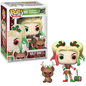 Harley Quinn with Helper #357 - DC Super Heroes Funko Pop! Heroes [Holiday]