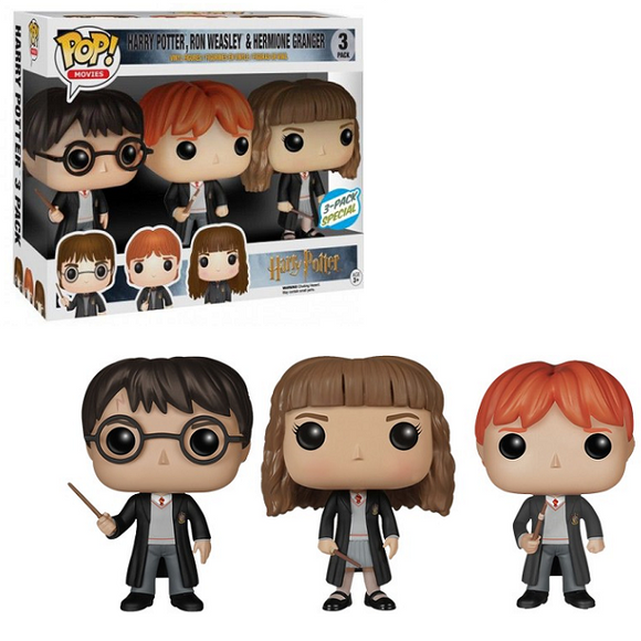Harry Potter, Ron Weasley & Hermione Granger - Harry Potter Funko Pop!