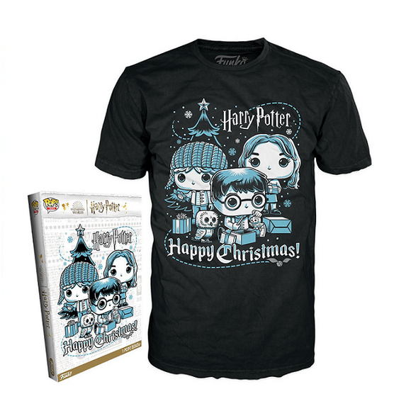 Harry Potter Holiday - Happy Christmas Boxed Pop! Tees [Size-L]