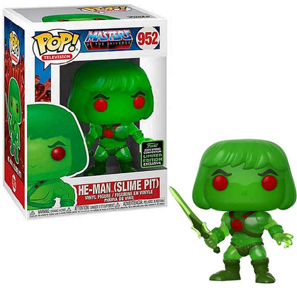 He-Man #952 - Masters of the Universe Funko Pop! TV [Slime Pit] [2020 ECCC Spring Convention Exclusive]