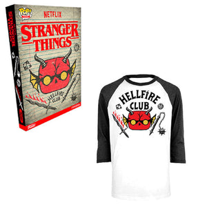 Stranger Things Hellfire Club - Stranger Things Boxed Funko Pop! Tee [Size XL]