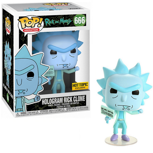 Hologram Rick Clone #666 - Rick And Morty Funko Pop! Animation [GITD Hot Topic Exclusive]
