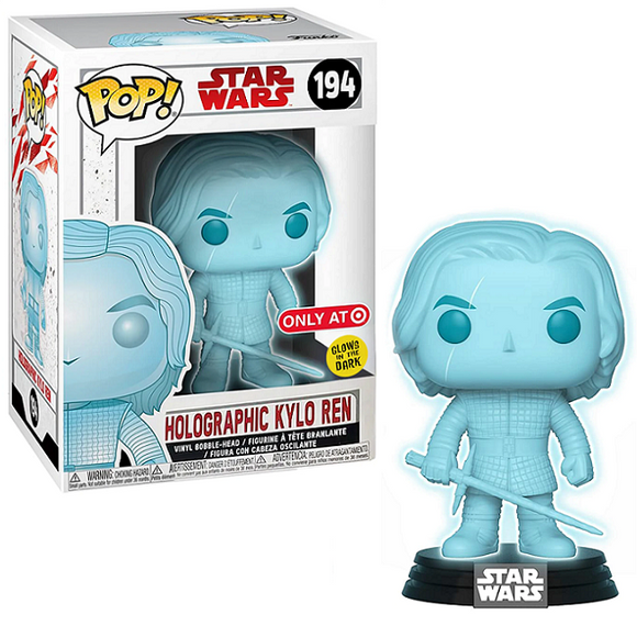 Holographic Kylo Ren #194 – Star Wars Funko Pop! [Gitd Target Exclusive]