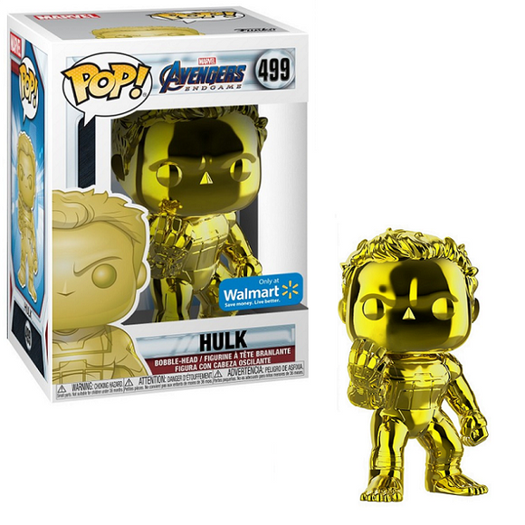 Hulk #499 - Avengers Endgame Funko Pop! [Yellow Chrome] [Walmart Exclusive]